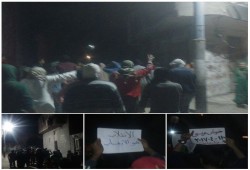 ثوار حوش عيسى في مسيرة ليلية "الدم المصرى كله حرام"