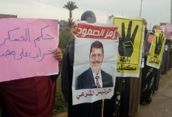 دمياط : سلسلة بشرية لنساء ضد الانقلاب بكفر سعد و كفر البطيخ