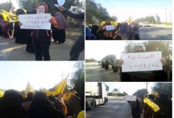 مسيرة وسلسلة بشرية لثوار النوبارية تندد بالحكم العسكري