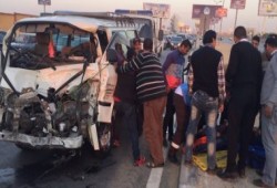 مصرع وإصابة 7 اشخاص في حادث بطريق القاهرة الإسكندرية الزراعي