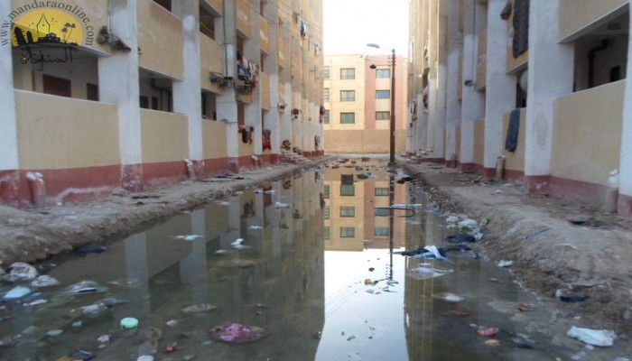 فضائح إسكان الشباب الغارقة بمياه الصرف الصحي في أسوان