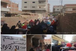 أهالي قرية الرئيس مرسى " يسقط يسقط حكم العسكر "