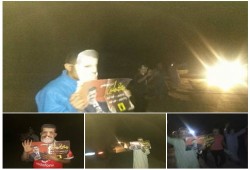 سلسلة بشرية لثوار أبو المطامير تنادى بعودة الشرعية وتهتف برحيل العسكر