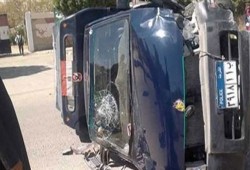 إصابة 8 من عناصر الداخلية بينهم ضابط إثر انقلاب سيارة في المنوفية