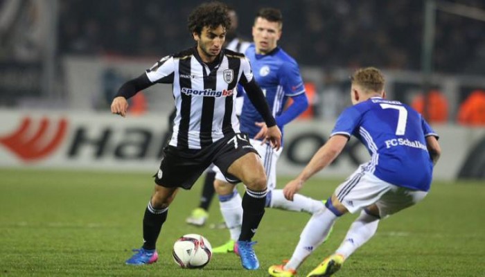 وردة يفتتح أهدافه مع باوك في الدوري اليوناني