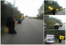 سلسلة بشرية بكوم حمادة تنديدا بتأييد حكم الإعدام بحق فضل المولى