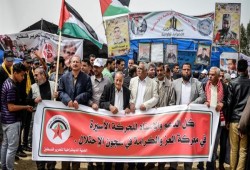 وقفة تضامنية دعمًا للأسرى المضربين عن الطعام بفلسطين