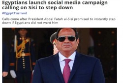 موقع بريطاني يبرز دعوة "مش عايزين السيسي"
