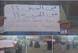 الدقهلية: أهالي طلخا يرفعون شعار.. "فين العيش .. فين الحرية"