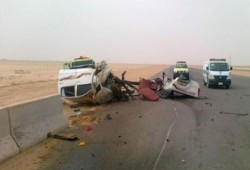 في حادثة مروعة.. مصرع 5 وإصابة 15 آخرين فى انقلاب سيارة عمال بالبحيرة