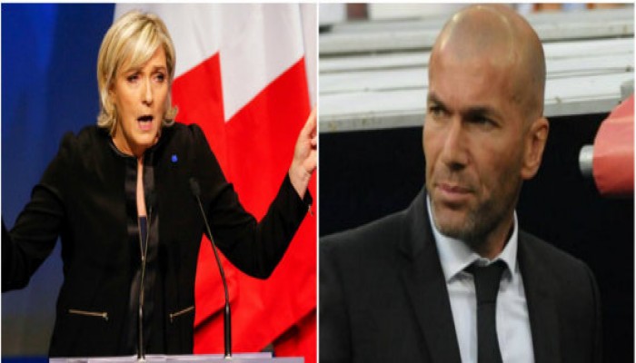 تلاسن بين زيدان ومرشحة الرئاسة الفرنسية