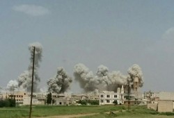 الطيران الروسي يرتكب مجزرة بحق عناصر الدفاع المدني في "كفرزيتا"