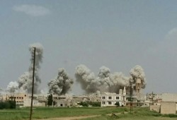 الطيران الروسي يرتكب مجزرة بحق عناصر الدفاع المدني في "كفرزيتا"
