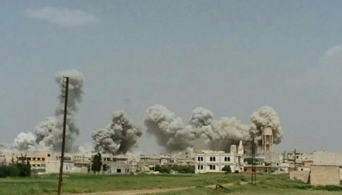 الطيران الروسي يرتكب مجزرة بحق عناصر الدفاع المدني في "كفرزيتا"