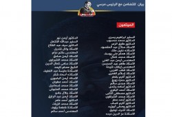 شخصيات عامة بارزة تعلن تضامنها مع الرئيس مرسي