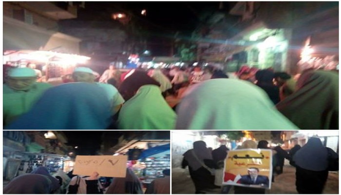 ثوار الرمل بالإسكندرية يحيون صمود الرئيس "مرسي"