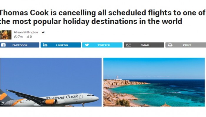 أكبر شركات السياحية البريطانية تلغي حجوزات رحلاتها إلى شرم الشيخ