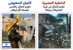 أمن الانقلاب يعتدي على نساء البصارطة ويخلي بيوتا تمهيدا لهدمها