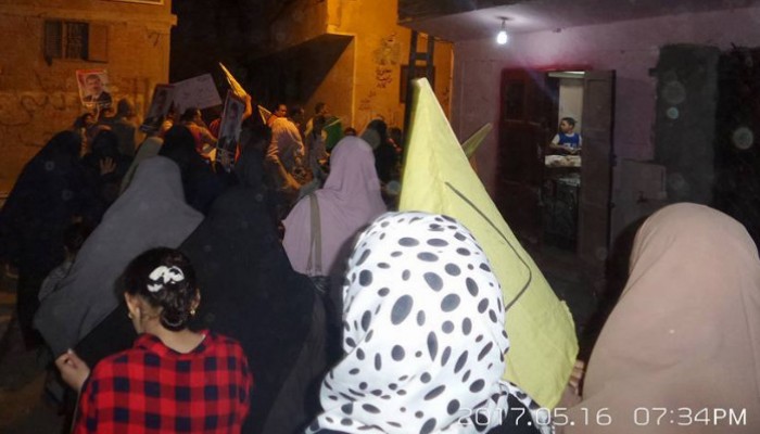 ثوار السكاكرة بالشرقية للسيسي "ارحل يا قاتل"