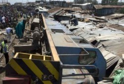 انقلاب قطار بضائع بمحطة البدرشين