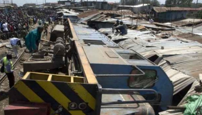 انقلاب قطار بضائع بمحطة البدرشين