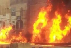 حريق هائل يلتهم 7 منازل فى أسيوط