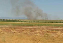 مدفعية الأسد وصواريخه تحرم مزارعي ريف حماة الشمالي من جني محاصيلهم الزراعية