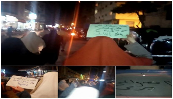 مسيرة ليلية بسموحة ضد إجرام العسكر