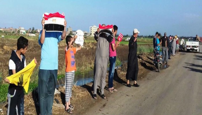 أهالي بلقاس بالدقهلية يتظاهرون ضد الغلاء