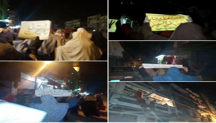 مسيرة ليلية لثوار الإسكندرية ضد حكم العسكر