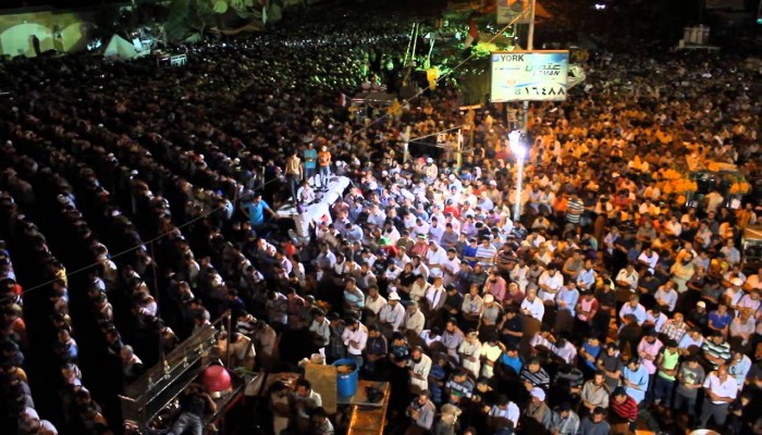 صلاة التراويح من اعتصام رابعه العدوية