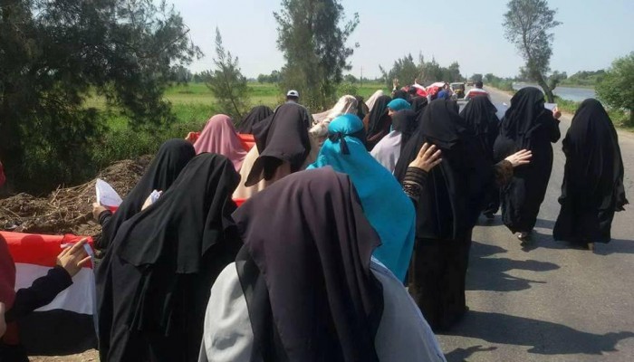 أهالي نبروه يتظاهرون ضد حملات الاعتقالات ويطالبون بالحرية