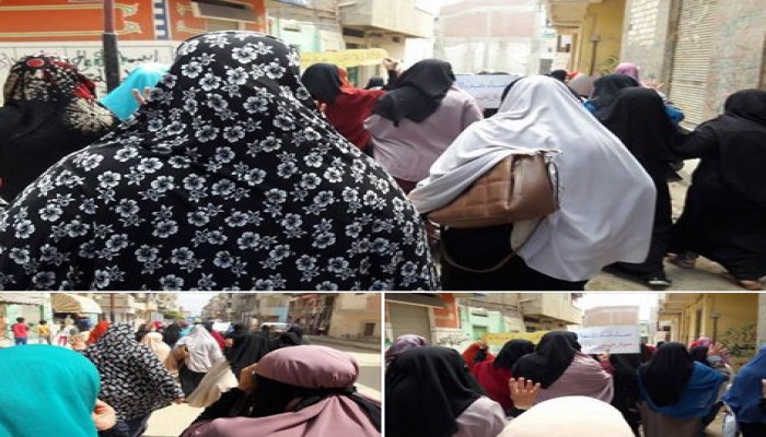 مسيرة لنساء ضد الانقلاب بحوش عيسى تنديداً بالانتهاكات بحق المعتقلين