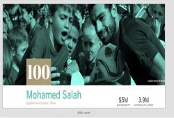 محمد صلاح ضمن أشهر 100 رياضي في العالم