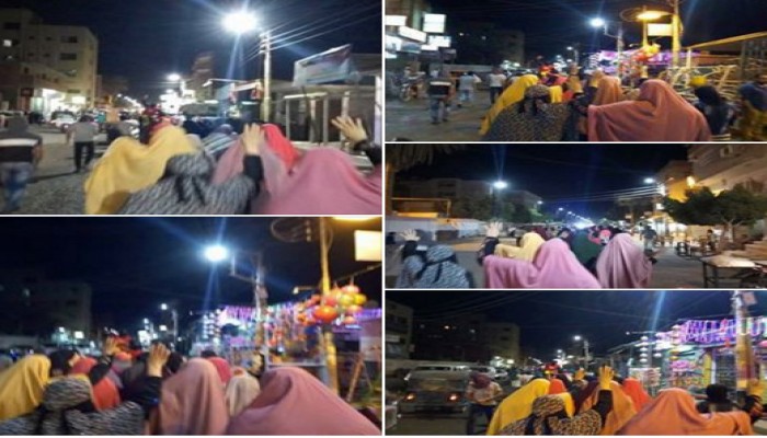 ثوار أبو حماد بالشرقية يواصلون تظاهراتهم الرافضة لحكم العسكر