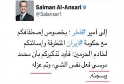 مسؤول سعودي يهدد أمير قطر.. فيفضح دور بلاده في الانقلاب على الشرعية بمصر