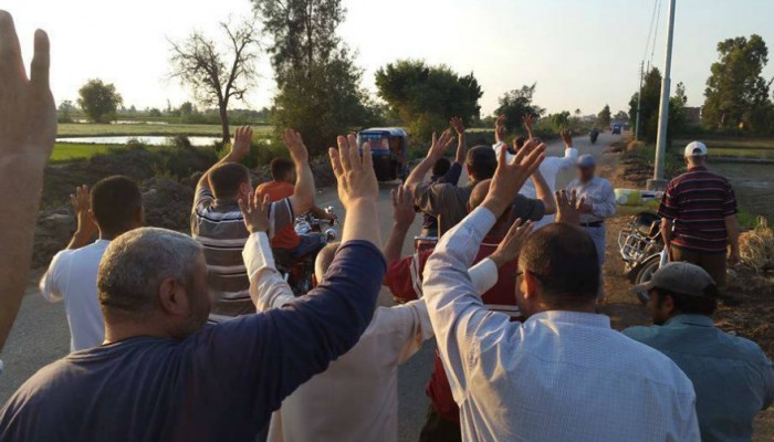 أهالى بلقاس يتظاهرون ضد ارتفاع الأسعار