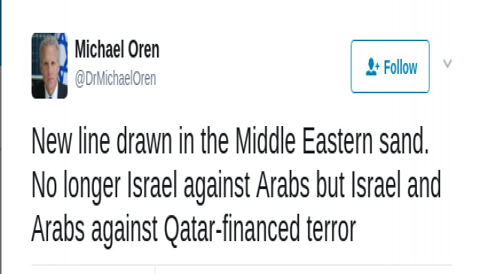 سفير صهيوني: إسرائيل أصبحت حليف العرب ضد قطر