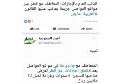 السعودية والإمارات تقرران سجن وتغريم المتعاطفين مع قطر