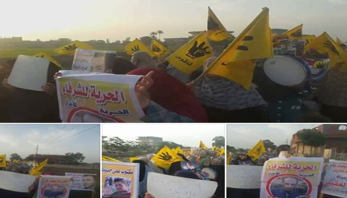 ثوار فاقوس بالشرقية: "يلا يا سيسي ارحل غور خلي بلدنا تشوف النور"