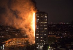 حريق هائل في لندن