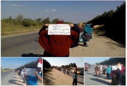 سلسلة بشرية ومسيرة لأهالي النوبارية تنديداً بـ "بيع الأرض"