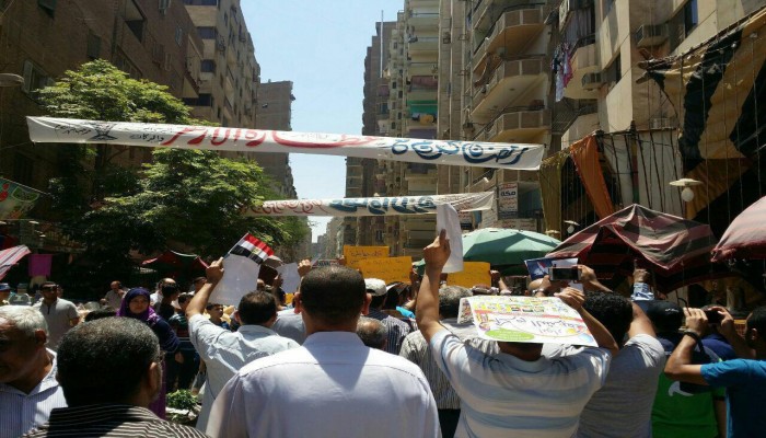 ثوار فيصل بالجيزة:عيش حرية الجزر دي مصرية