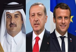 اتصال بين أردوغان وأمير قطر وماكرون لبحث أزمة الخليج
