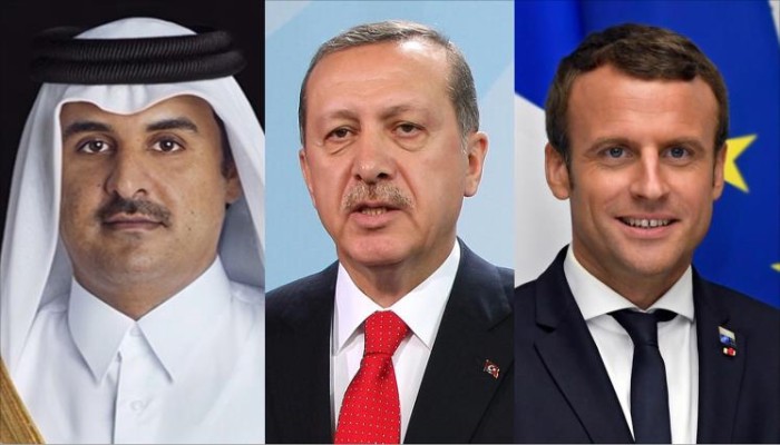 اتصال بين أردوغان وأمير قطر وماكرون لبحث أزمة الخليج