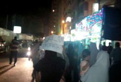 الاسكندرية : ثوار حى الرمل يهتفون .. " السيسي باع البلد وقتل الولد"