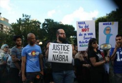 مظاهرات بالآلاف في أمريكا للتنديد بقتل "نبرة حسنين"