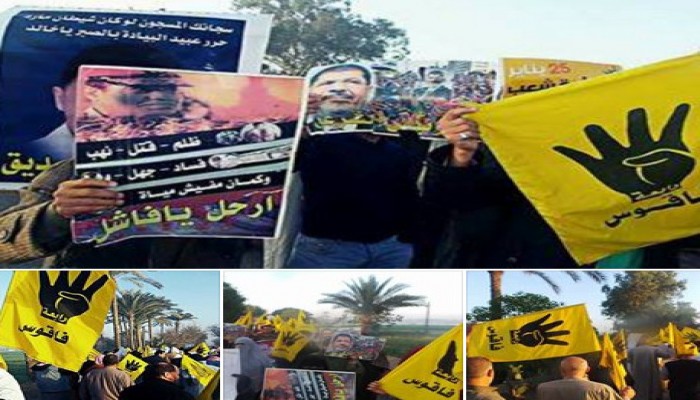 ثوار فاقوس بالشرقية يتظاهرون ضد الانقلاب في آخر جمعة برمضان