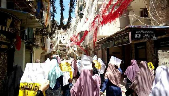 أهالي أمبابة:عيش حرية .. الجزر دي مصرية