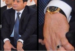 هل يرتدى السيسي ساعة ثمنها نصف مليون جنيه ؟